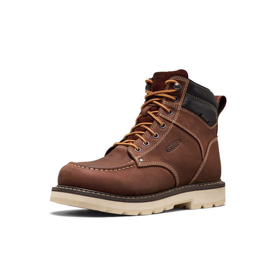Men's Cincinnati 6 Waterproof 90?? Heel Boot (Soft Toe) | Tuscan Red/Sandshell - Image 3