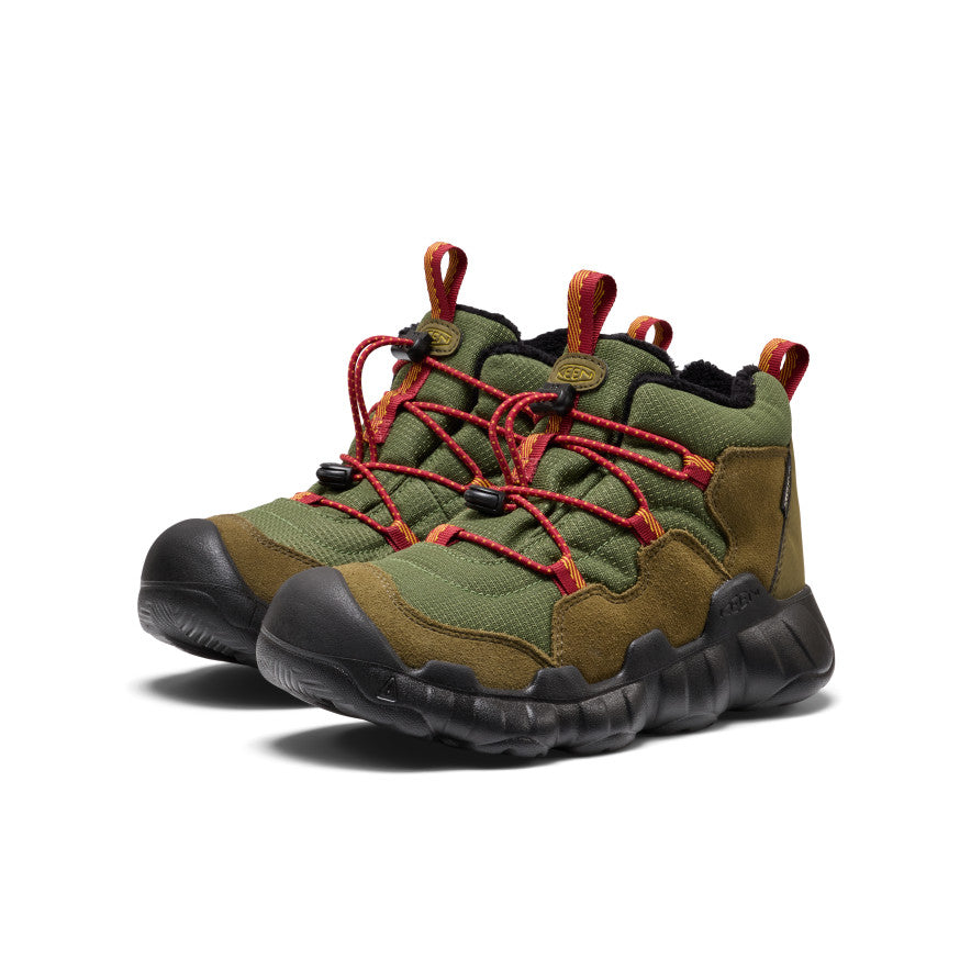 Big Kids' Hypowser Waterproof Chukka | Forest Night/Garnet - Image 2