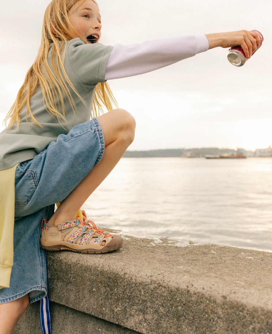 Little Kids' Newport H2 | Raspberry/Giggle Pink - Image 9