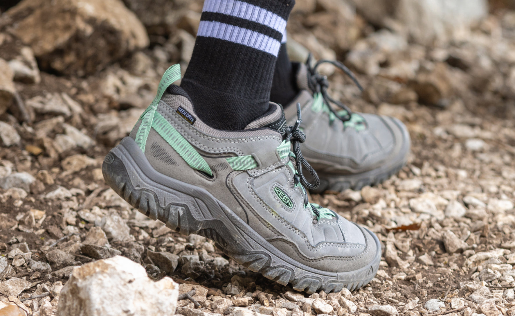 Women's Targhee IV Waterproof Hiking Shoe | Abbey Stone/Lily Pad - Image 7