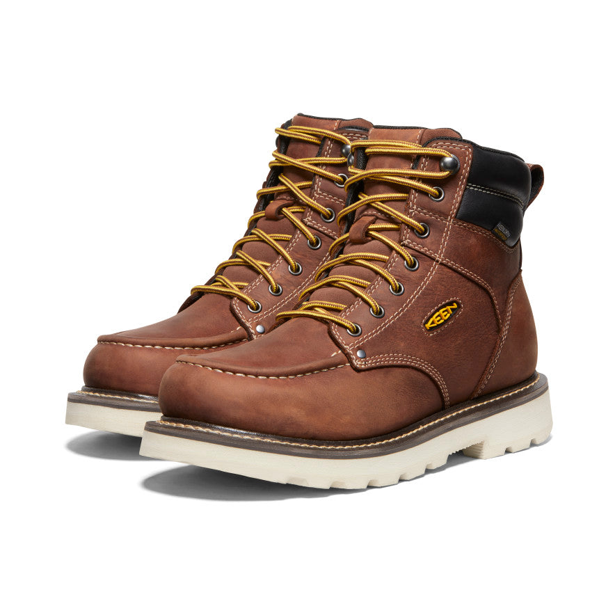 Men's Cincinnati 6 Waterproof 90?? Heel Boot (Soft Toe) | Tuscan Red/Sandshell - Image 2