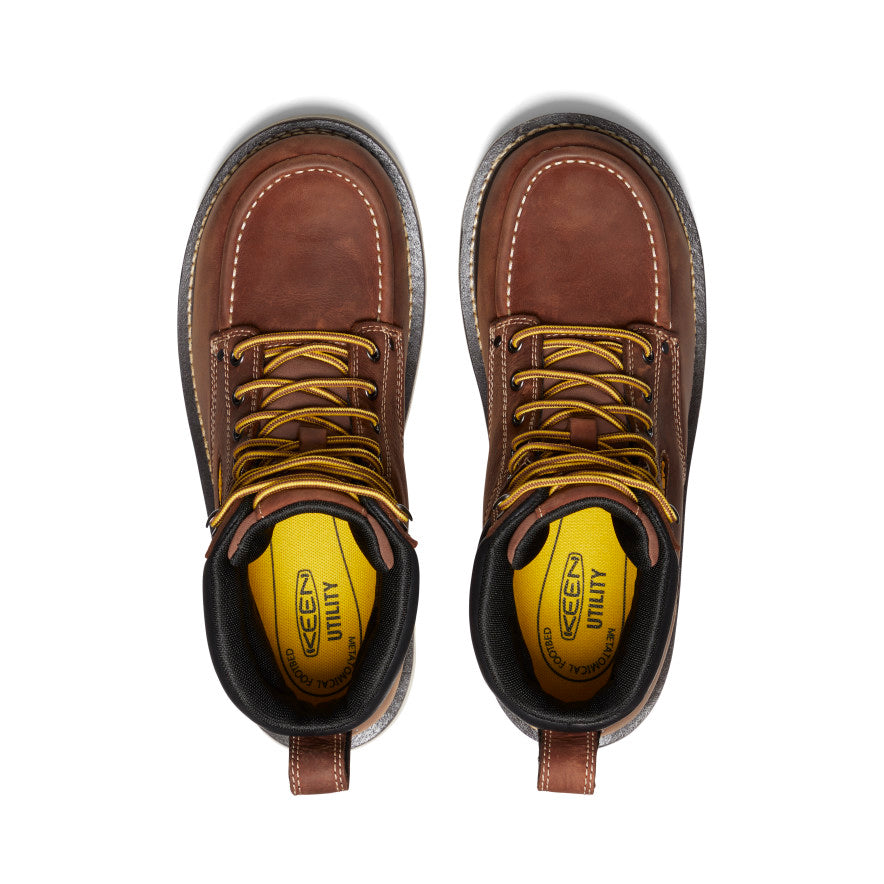 Men's Cincinnati 6 Waterproof 90?? Heel Boot (Soft Toe) | Tuscan Red/Sandshell - Image 4